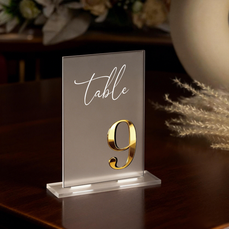 Table Number Gold - Numeri da Tavolo in Acrilico per