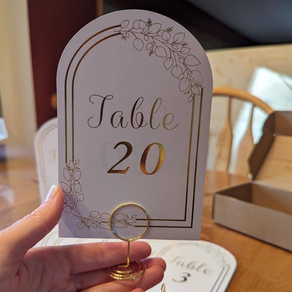 Table Number Gold - AT19 – Numeri da tavolo per