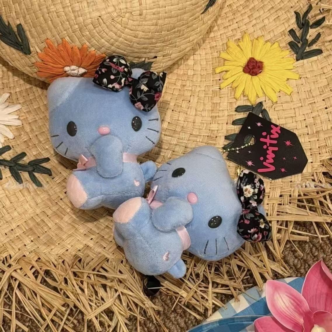 Good Floral & Wedding Decor Supply - Portachiavi/Ciondolo per Zaino in Peluche Blu