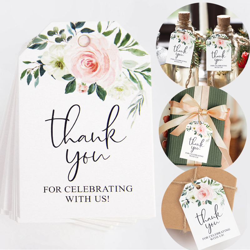 Wedding Card Box - 50 pezzi Grazie per celebrare con