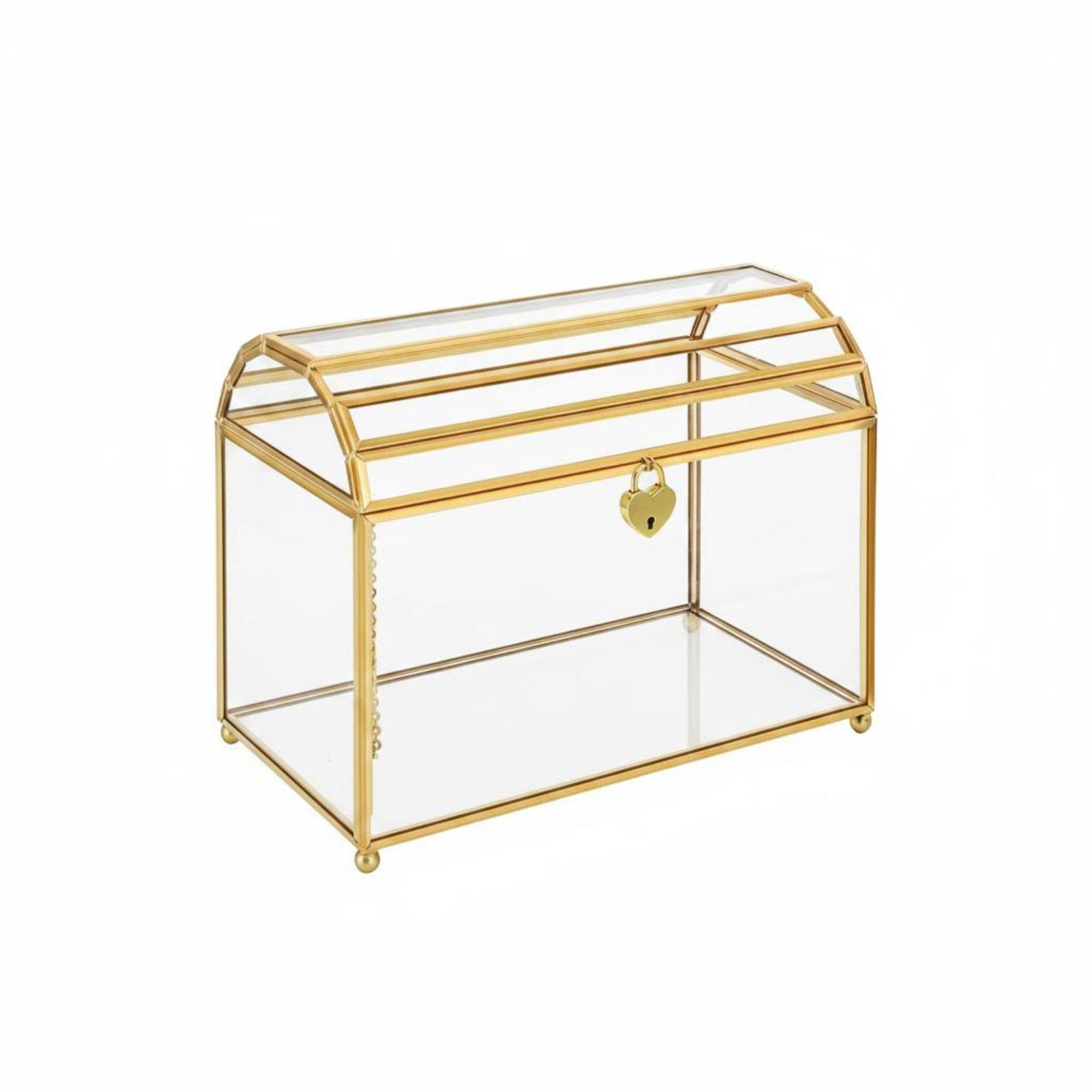 Wedding Card Box - Elegante Scatola Portacarte in Vetro con