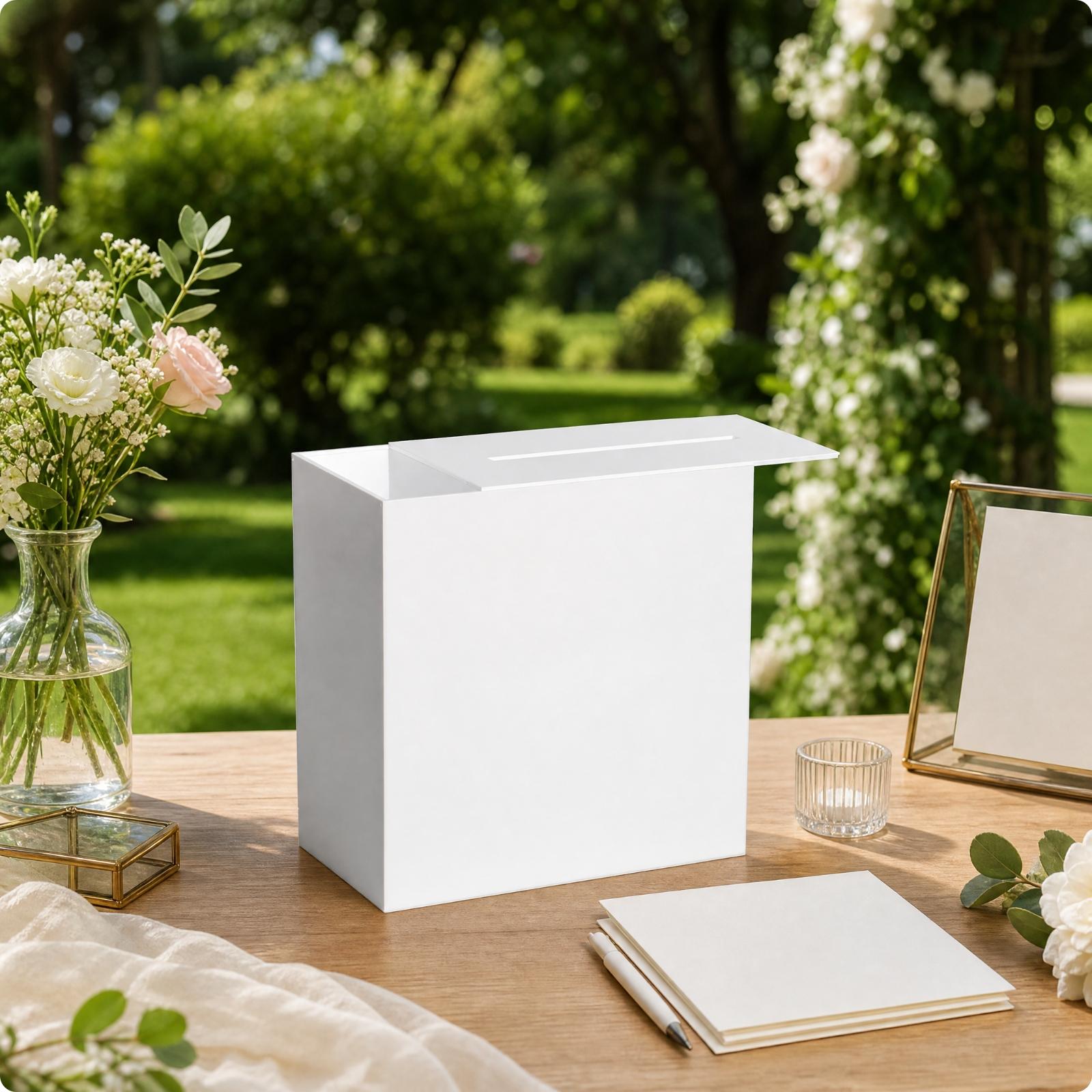Wedding Card Box - Scatola trasparente in acrilico per conservare