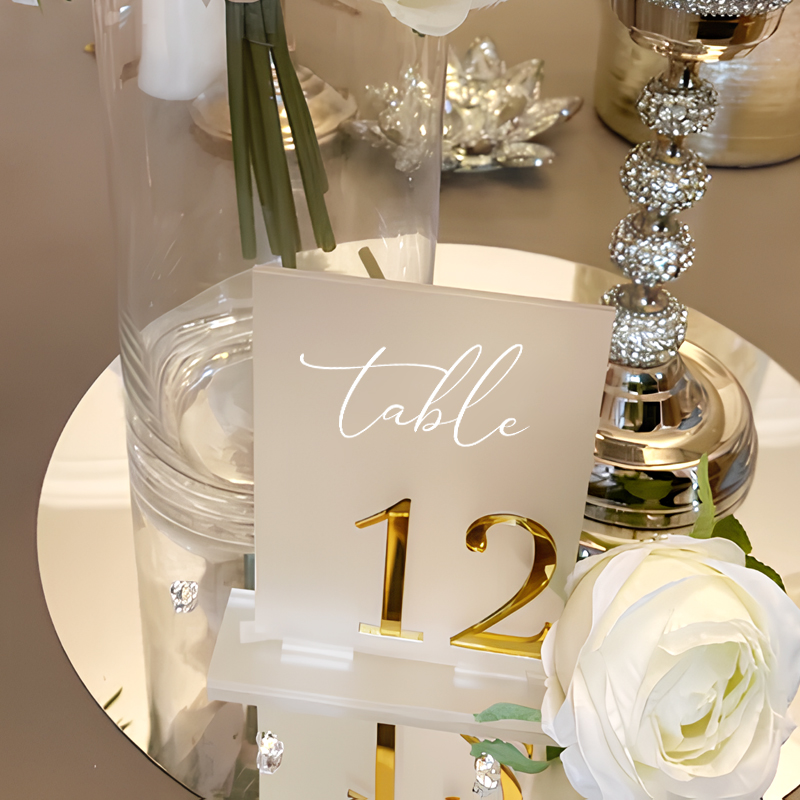 Numeri da Tavolo in Acrilico p - Table Number Gold recensione e prezzo