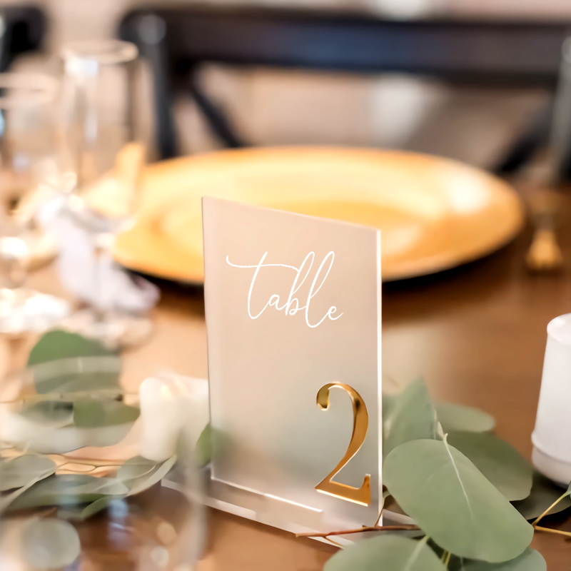 Numeri da Tavolo in Acrilico p - Table Number Gold recensione e prezzo