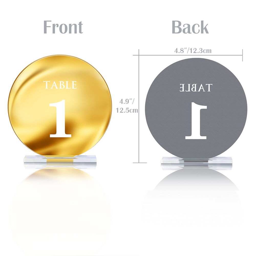 Segno del numero della tabella - Table Number Gold recensione e prezzo