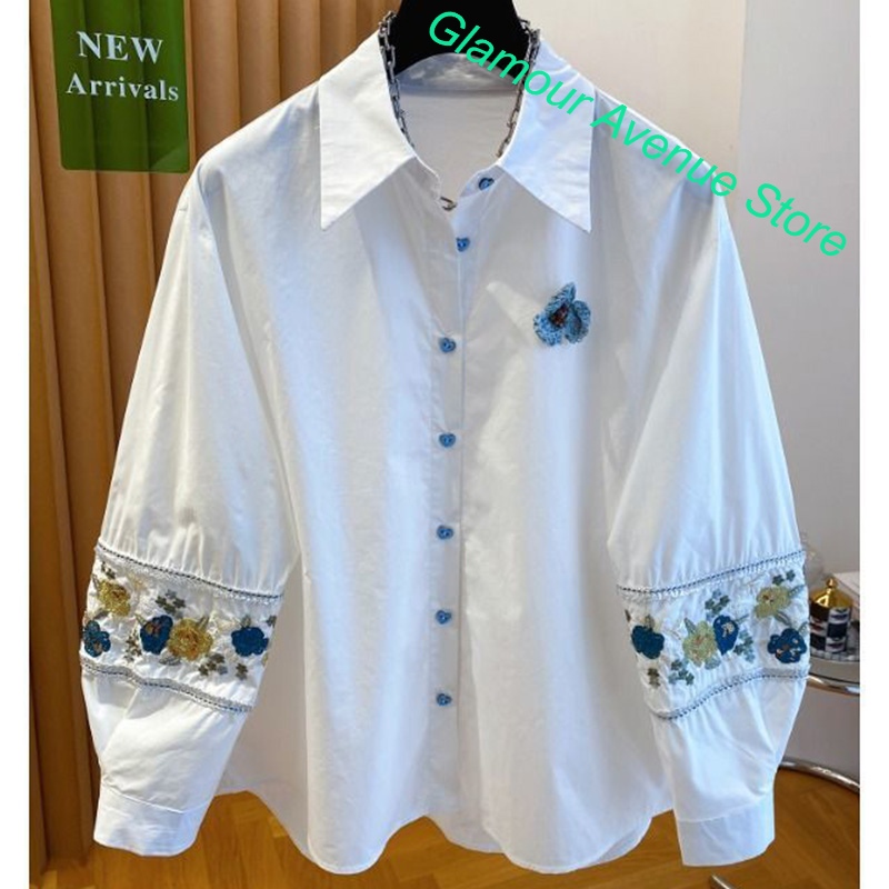 Camicia bianca ricamata di lus - Good Floral & Wedding Decor Supply recensione e prezzo