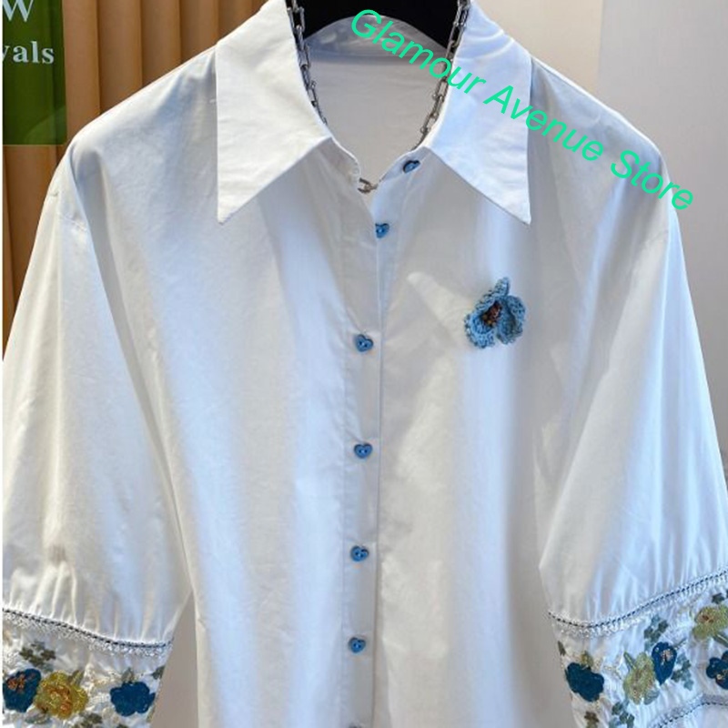 Camicia bianca ricamata di lus - Good Floral & Wedding Decor Supply recensione e prezzo