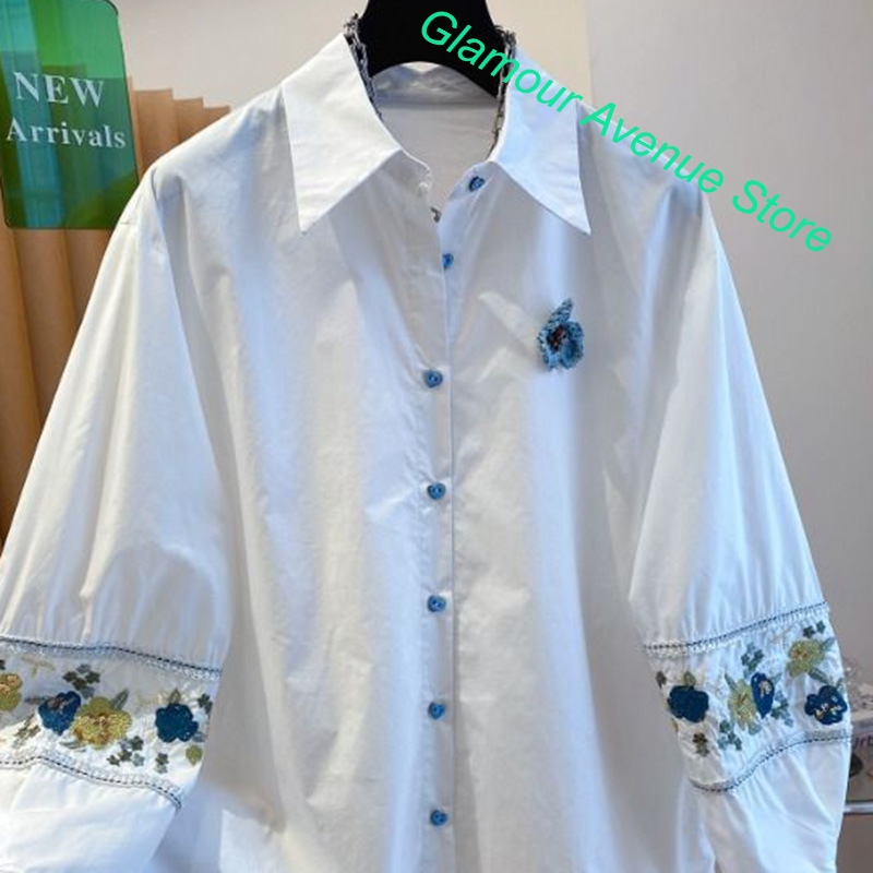 Camicia bianca ricamata di lus - Good Floral & Wedding Decor Supply recensione e prezzo