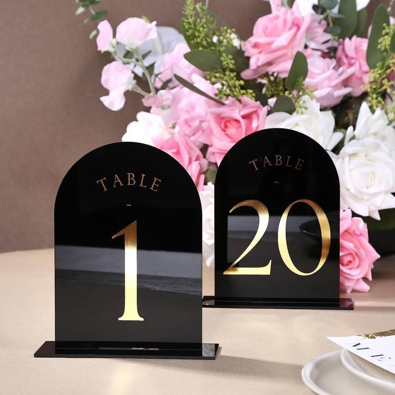 Numeri da tavola in acrilico a - Table Number Gold recensione e prezzo