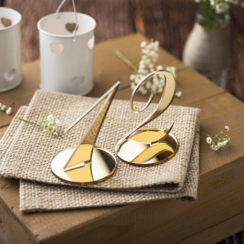 Numeri da Tavolo per Matrimoni - Table Number Gold recensione e prezzo