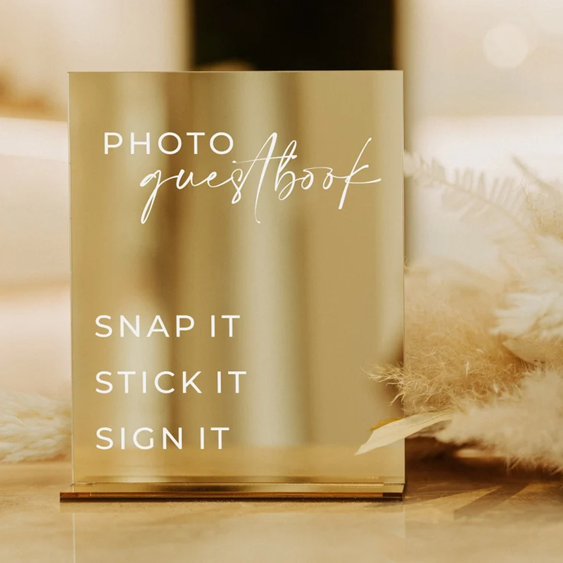 Segni di nozze con specchio do - Table Number Gold recensione e prezzo
